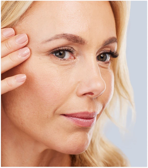 Wrinkles treatment illustration